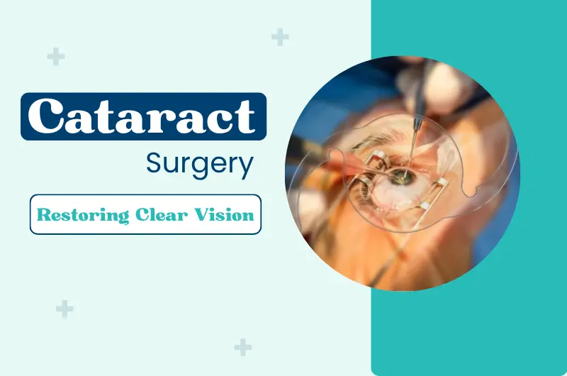 Cataract eye surgery procedure being performed in Hyderabad with modern phacoemulsification technique to restore clear vision
