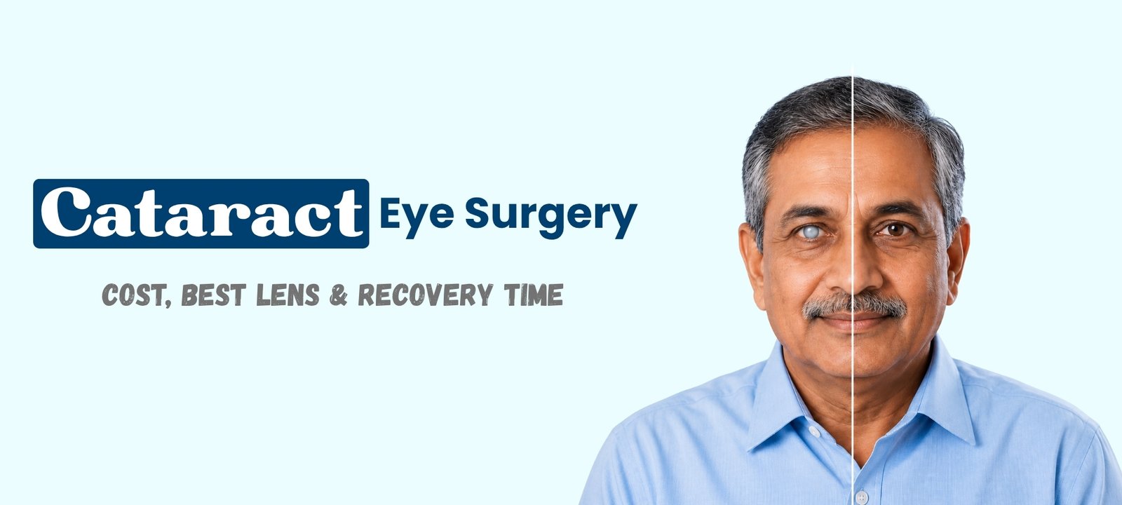 Cataract eye surgery in Hyderabad showing vision improvement before and after cataract treatment
