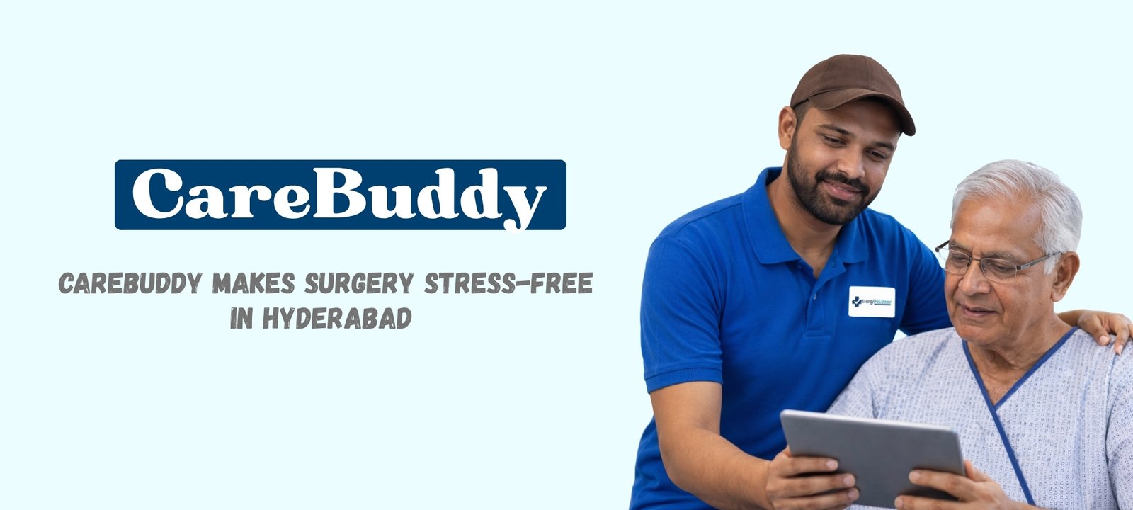 SurgiPartner CareBuddy assisting surgery patient in Hyderabad with hospital support and guidance
