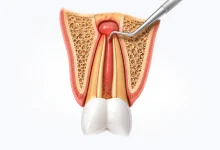 Apicoectomy surgery in Hyderabad showing root tip removal treatment for persistent tooth infection