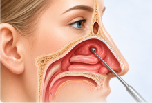 Septoplasty surgery in Hyderabad showing deviated nasal septum correction treatment